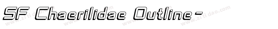 SF Chaerilidae Outline字体转换